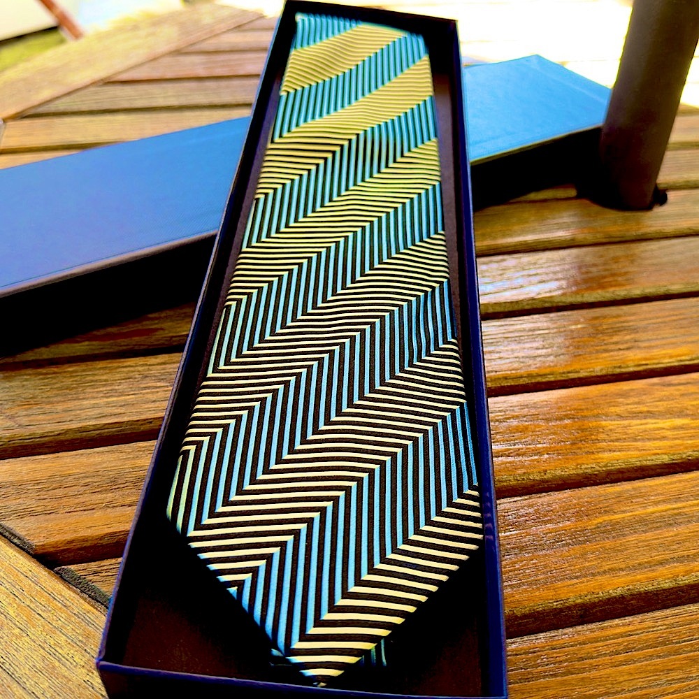 🔥HOLIDAY 26’🔥🆕💯DOMENICO SPANO DRAKES LONDON M.D DECO ABSTRACT WOVN SILK TIE🔥